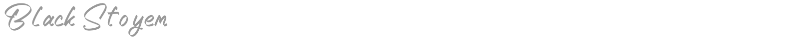 Black Stoyem font preview